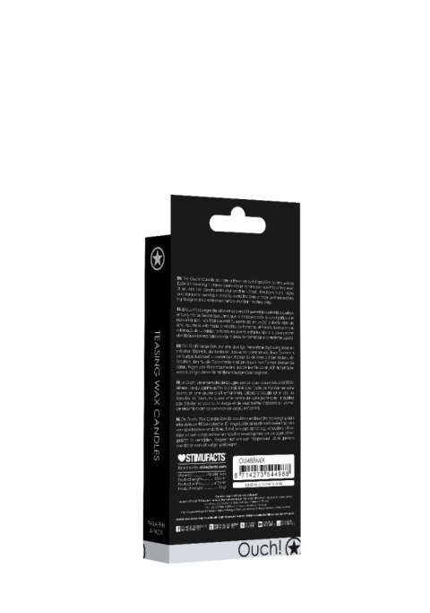 Teasing Wax Candles 4-Pack Mixed Colors - Wielokolorowy Zestaw Świec Do Bdsm Ouch! by Shots