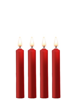 Teasing Wax Candles 4-Pack Red - Czerwony Zestaw Świec Do Bdsm Ouch! by Shots