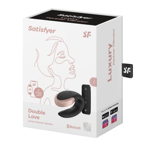 Wibrator dla par Satisfyer Double Love Black