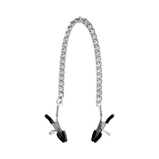 Zaciski na sutki CROCODILE Nipple Clamps Silver Brutus