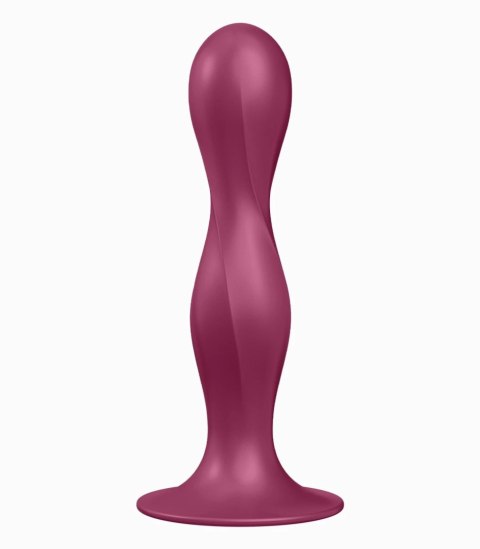 Dildo z wewnętrznymi kulkami Double Ball-R red Satisfyer