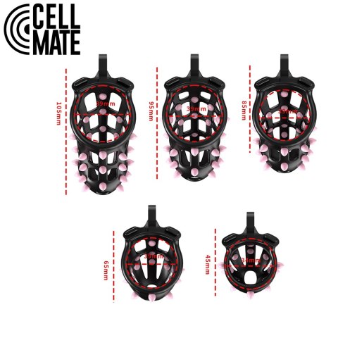 Pas cnoty FlexiSpike Chastity Cage Size 2 CELLMATE