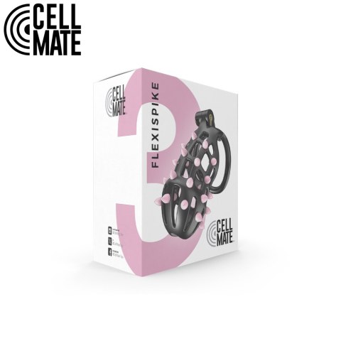 Pas cnoty FlexiSpike Chastity Cage Size 3 CELLMATE