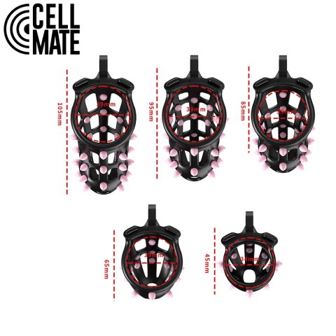 Pas cnoty FlexiSpike Chastity Cage Size 4 CELLMATE