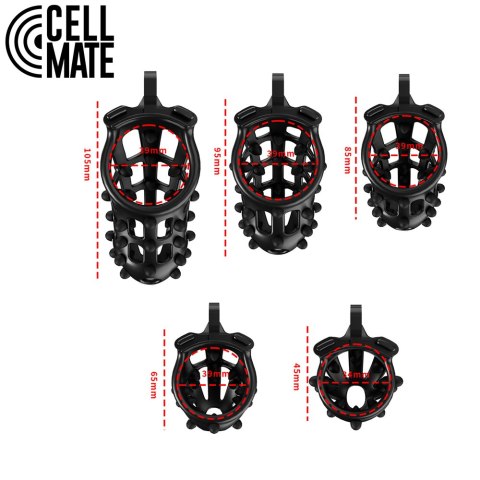 Pas cnoty FlexiSpike Chastity Cage Size 4 CELLMATE