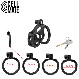Pas cnoty Guardian Chastity Cage Black Size 1 CELLMATE