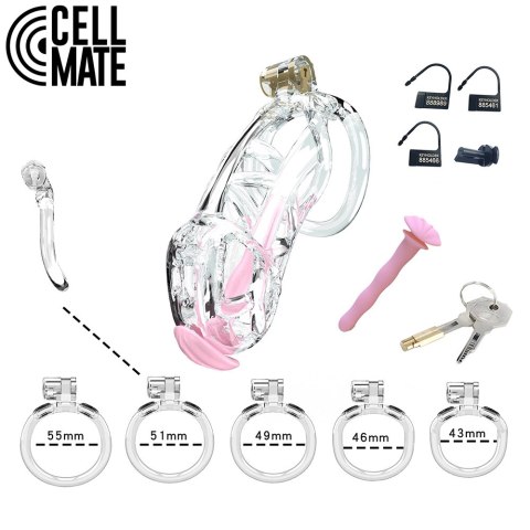 Pas cnoty Guardian Chastity Cage Clear Size 0 CELLMATE