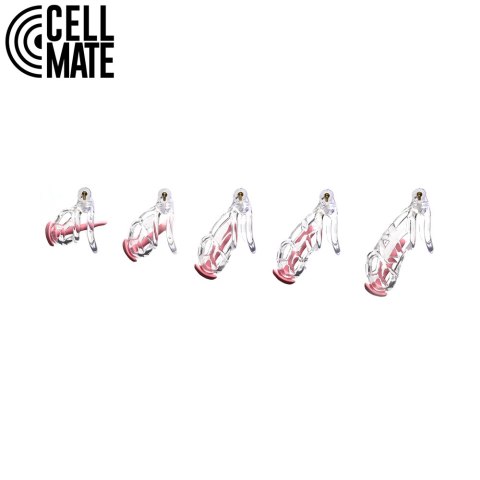 Pas cnoty Guardian Chastity Cage Clear Size 4 CELLMATE