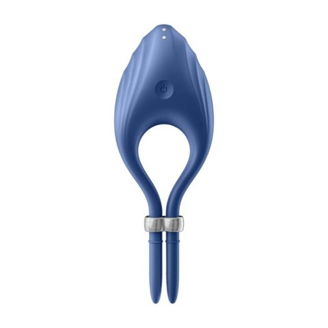 Pierścień erekcyjny Duelist Ring Vibrator Blue Satisfyer