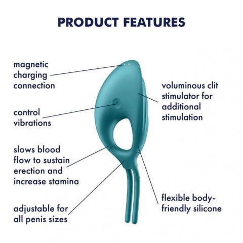 Pierścień erekcyjny Swordsman Camouflage Green Satisfyer
