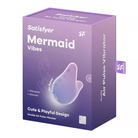 Stymulator łechtaczki Mermaid Vibes violet/pink Satisfyer