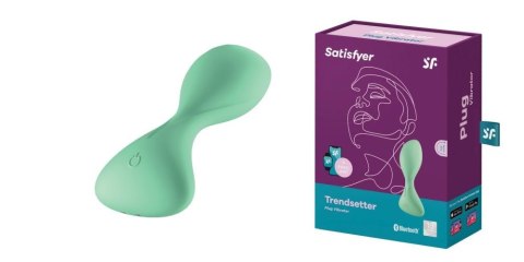 Wibrator Plug-Vibrator Trendsetter Connect App Light Green Satisfyer