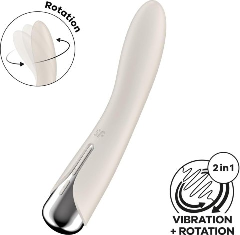Wibrator do punktu G Spinning Vibe 1 Beige Satisfyer