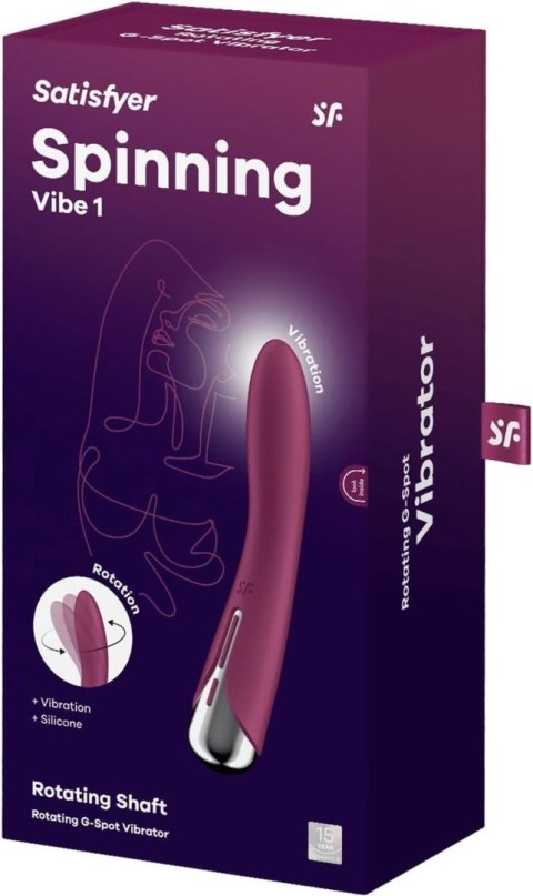 Wibrator do punktu G Spinning Vibe 1 Red Satisfyer
