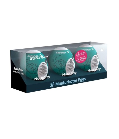 Zestaw masturbatorów Eggs set of 3 Naughty Satisfyer