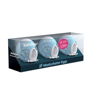 Zestaw masturbatorów Eggs set of 3 Savage Satisfyer