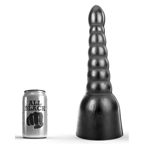Dildo AB17 Bole 22 x 6.5cm All Black