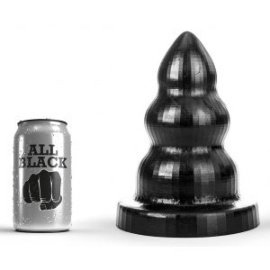 Korek analny AB95 Triple Pleasure S 17 x 10,5 cm All Black