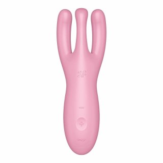 Wibrator do łechtaczki Threesome 4 Connect App Pink Satisfyer