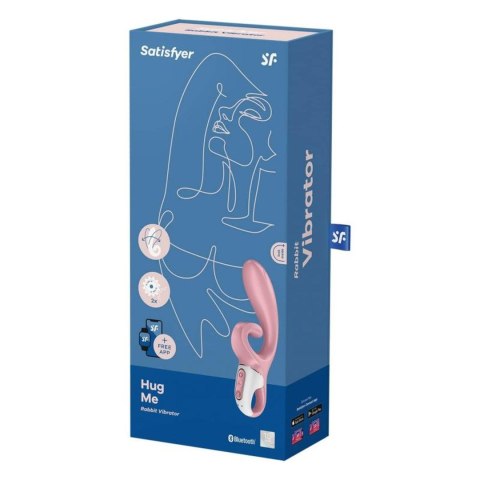Wibrator króliczek Hug Me Connect App Pink Satisfyer