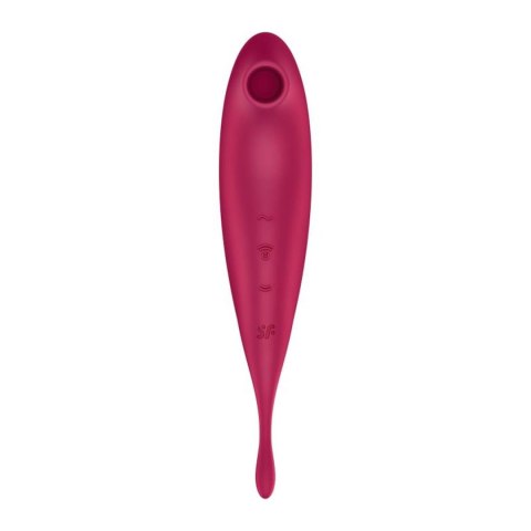 Wibrator wielofunkcyjny Twirling Pro Connect App dark red Satisfyer