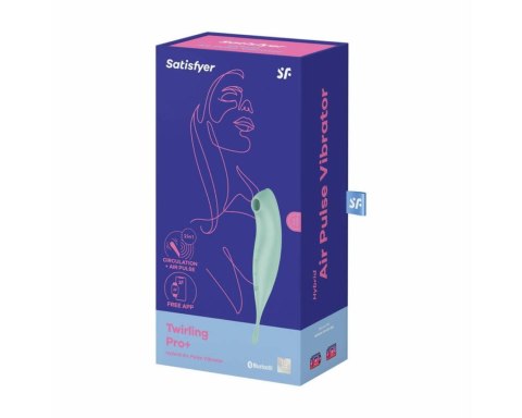 Wibrator wielofunkcyjny Twirling Pro Connect App mint Satisfyer