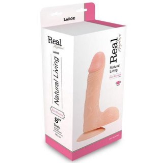 Wibrator-REALISTIC VIBRATOR REAL RAPTURE FLESH 8"