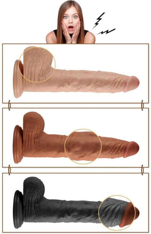 9'' Real Extreme Vibrating Dildo