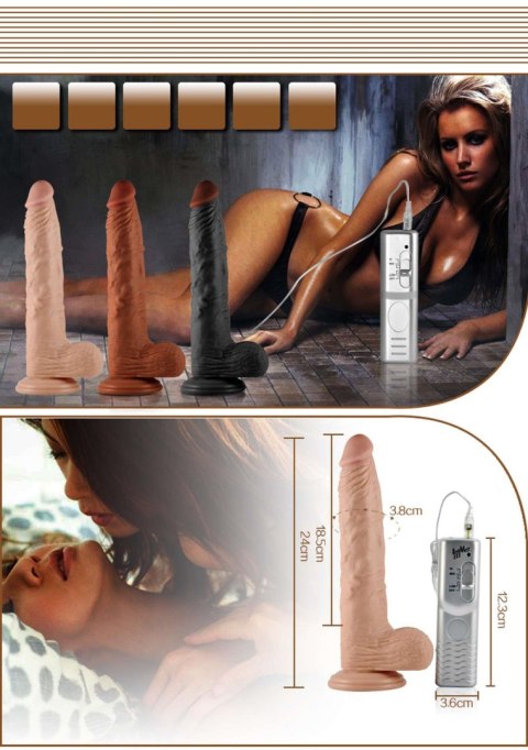 9'' Real Extreme Vibrating Dildo