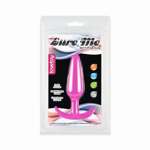 Korek analny z podstawą LURE ME 11 cm S Pink
