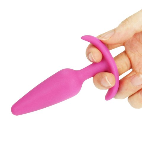 Korek analny z podstawą LURE ME 11 cm S Pink