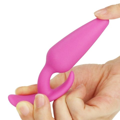 Korek analny z podstawą LURE ME 11 cm S Pink