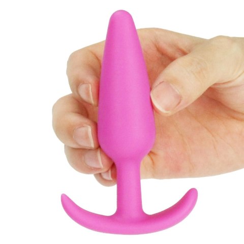 Korek analny z podstawą LURE ME 11 cm S Pink