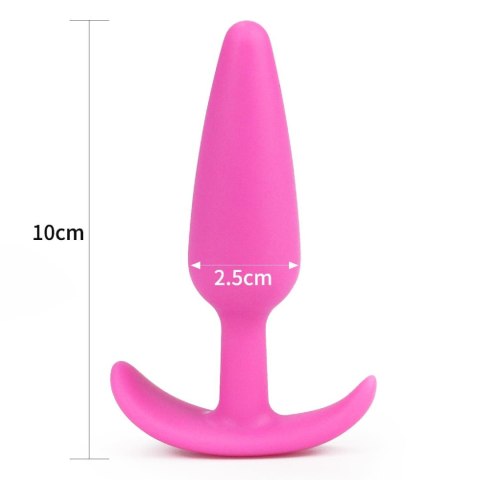 Korek analny z podstawą LURE ME 11 cm S Pink