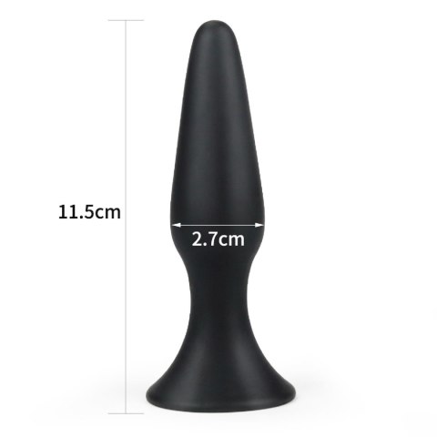 Korek analny LoveToy LURE ME S 11,5 cm black