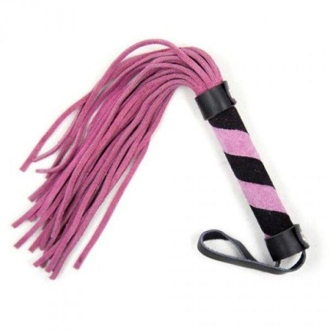 Pejcz-Frusta MSX skórzany z frędzlami pink