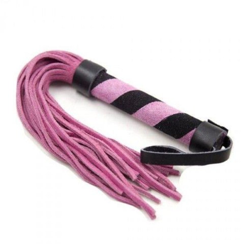 Pejcz-Frusta MSX skórzany z frędzlami pink