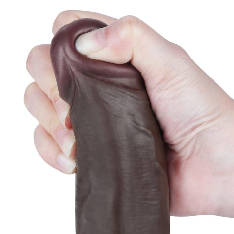 8.5'' Sliding Skin Dual Layer Dong Black