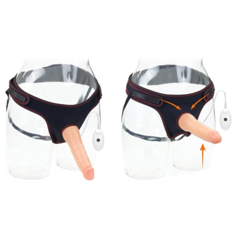 Strapon Easy Set 7.5'' z wibracjami TPE cielisty
