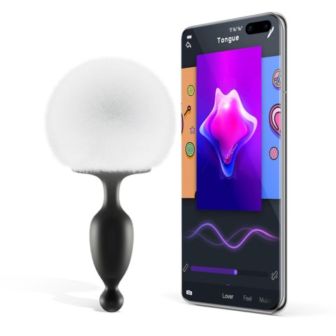 Wibrujący korek analny z aplikacją + ogon Magic Bunny