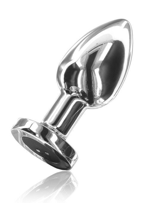 Korek analny z wibracjami The Glider Medium 8,5 cm Silver