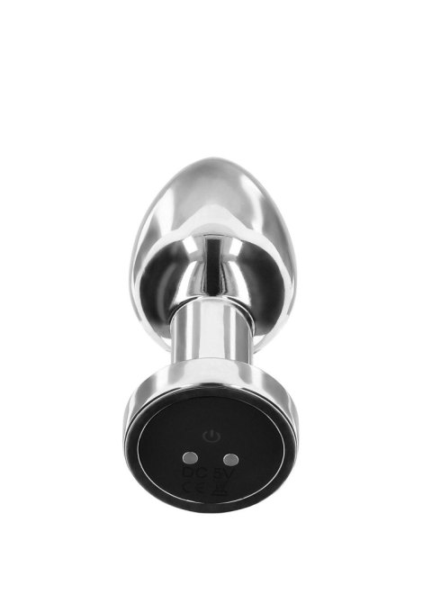 Korek analny z wibracjami The Glider Medium 8,5 cm Silver