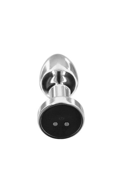 Korek analny z wibracjami The Glider Small 7,6 cm Silver