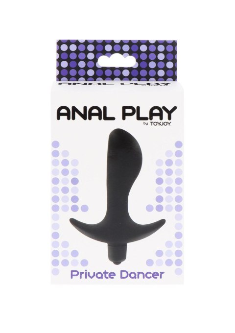 Korek analny z wibracjami ToyJoy Private Dancer Black