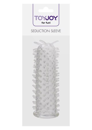 Nakładka na penisa SCALA z wypustkami Seduction Sleeve Transparent