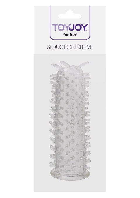 Nakładka na penisa SCALA z wypustkami Seduction Sleeve Transparent