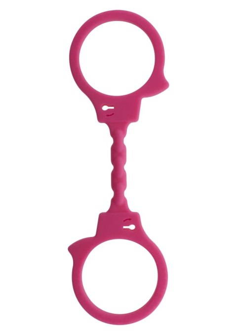 Kajdanki SCALA Stretchy Fun Cuffs Silicon Pink