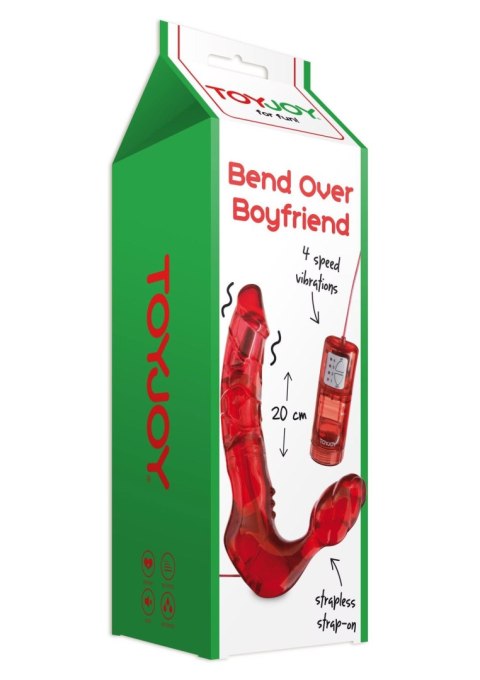 Strap On Bend Over Boyfriend z wibracjami + pilot red