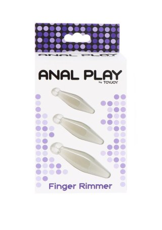 Zestaw korków analnych Finger Rimmer 3pcs Transparent