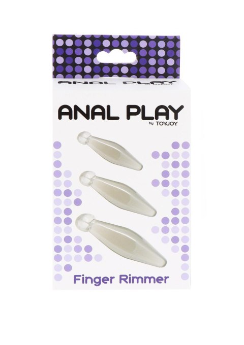 Zestaw korków analnych Finger Rimmer 3pcs Transparent